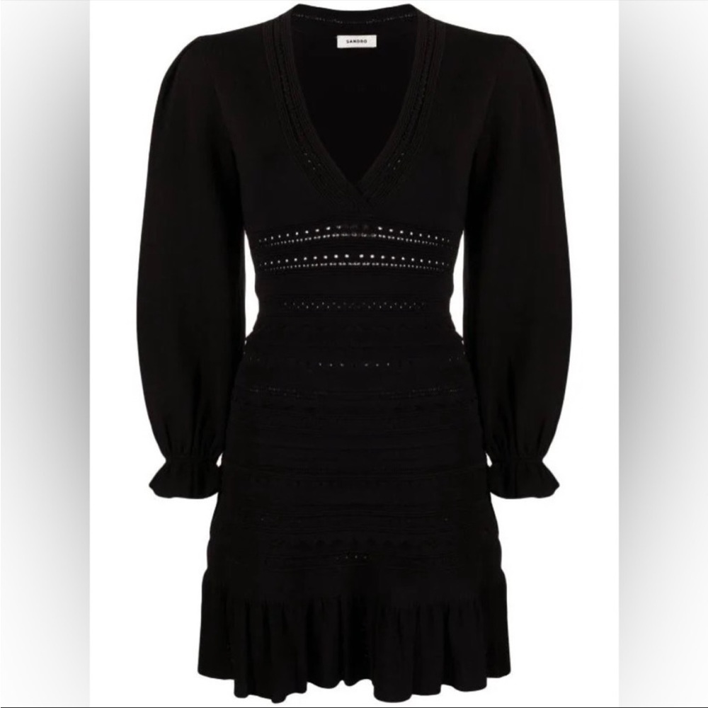 Ombre V-neck minidress